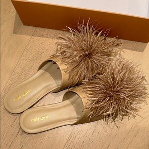 Cult Gaia Ray Sandal New in Box Sand Sz 10